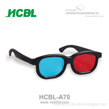 Complementary color 3d glasses